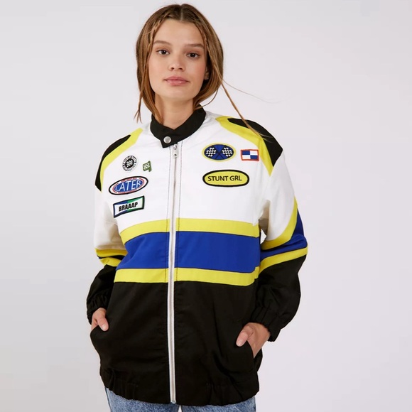 Urban Outfitters Della Racing Jacket. NWOT - Picture 6 of 15